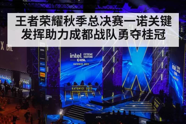王者荣耀秋季总决赛一诺关键发挥助力成都战队勇夺桂冠